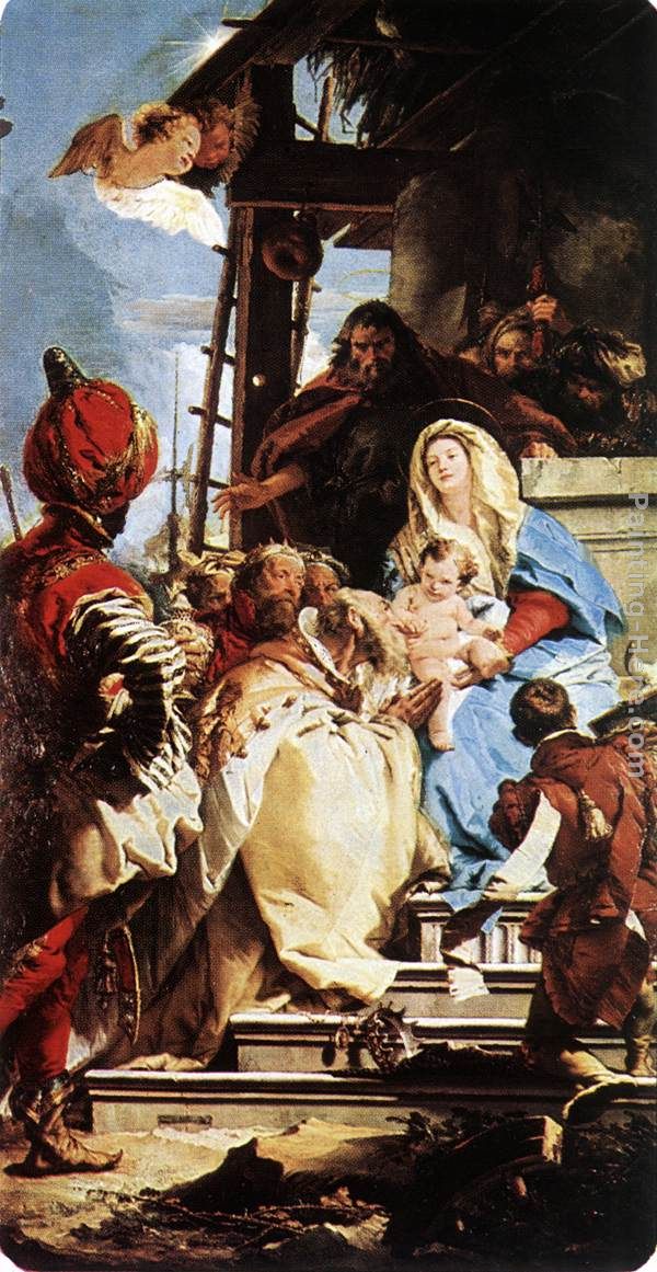 Adoration of the Magi painting - Giovanni Battista Tiepolo Adoration of the Magi art painting